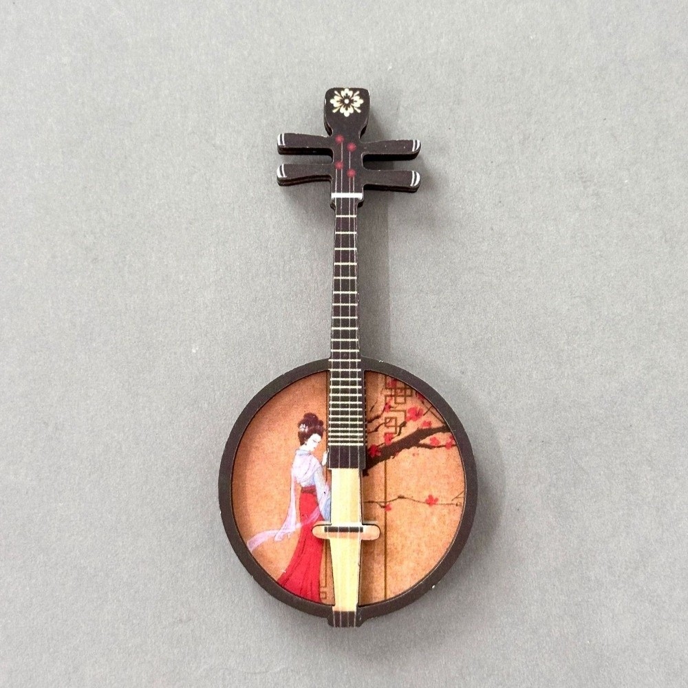 Musical Instrument Ancient - Set di 4 Magneti per Frigorifero