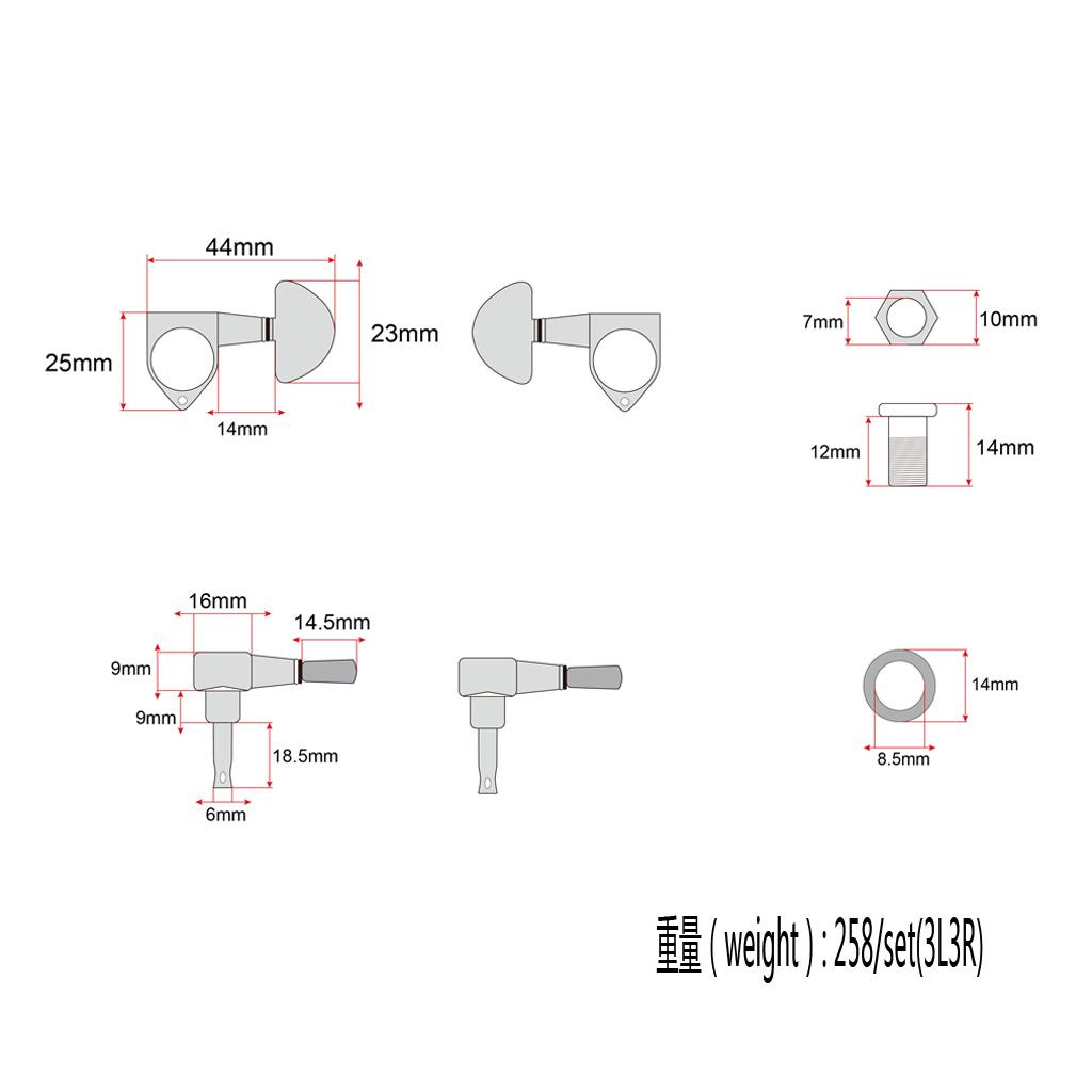 Piroli di Accordatura in Lega  - Acoustic Guitar Dreadnought recensione e prezzo