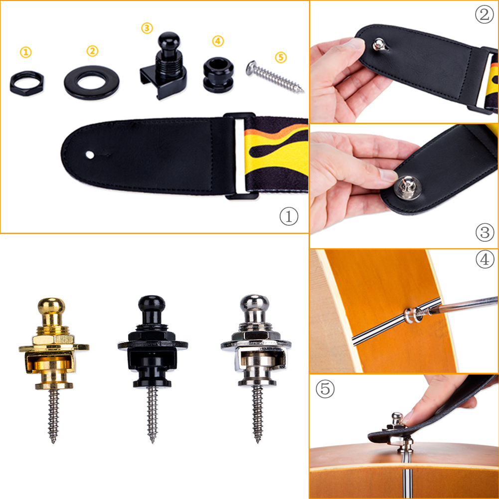 2 Pezzi Fibbie per Tracolla Ch - Musical Instrument Ending In A recensione e prezzo