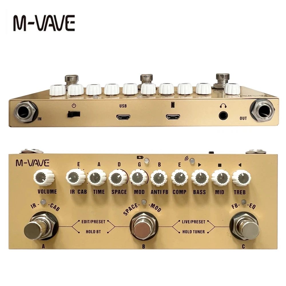 M-vave Cube BABY Pedale multie - Acoustic Guitar Dreadnought recensione e prezzo